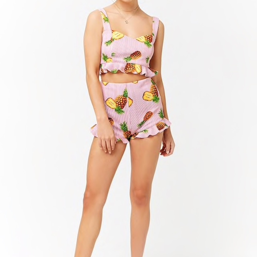 Pineapple Short Set